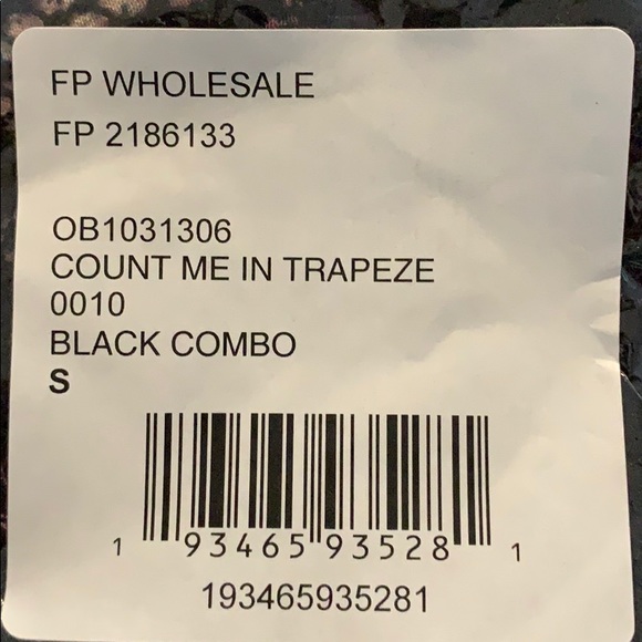 FREE PEOPLE $88 Count Me In Trapeze Dress Black - Picture 7 of 7